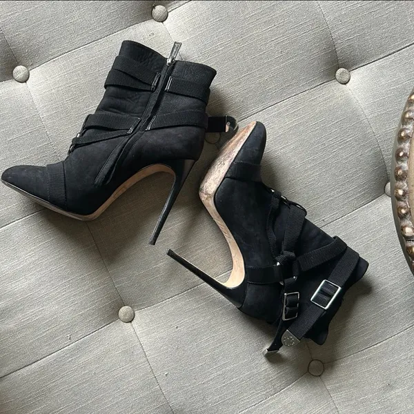 DSQUARED2 Parachute Mobile Ankle Boots Size 38 Black - Image 9