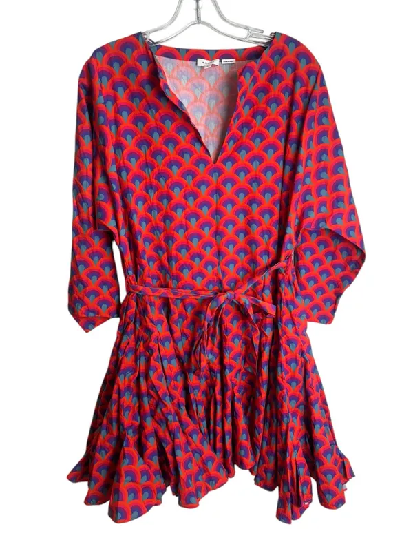 Rhode Ryan Dress in Retro Rainbow M Red Size M - Image 3
