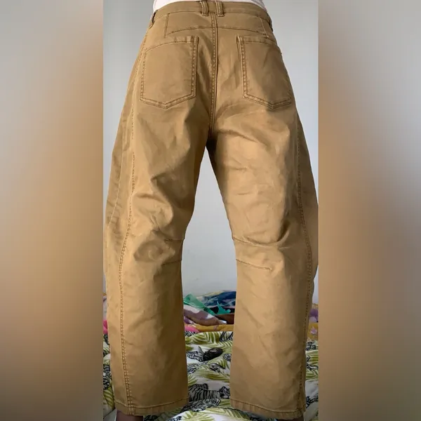 Women’s Tan balloon Pants Size 4 - Image 2