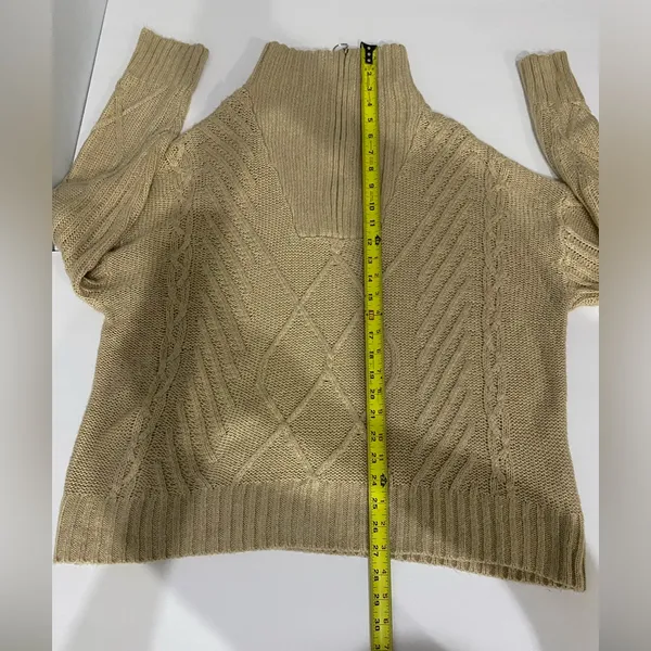 Jax Knit Sweater in Beige SNDYS - Image 7
