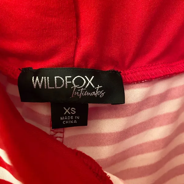 Wildfox Twisted but Sweet Christmas Intimates Set Women’s Red & White Size XS - Image 15