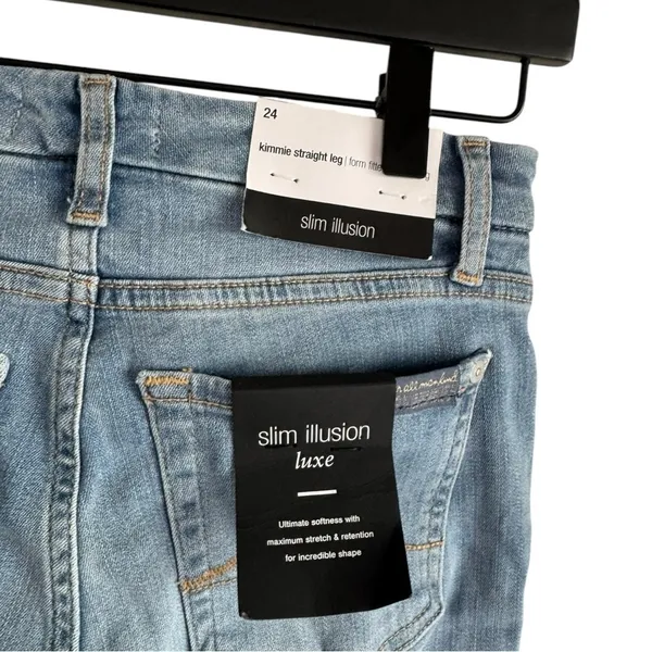 7‎ for All Mankind Slim Illusion Kimmie 24 Straight Jeans - Image 6