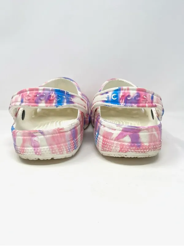 Crocs Classic Clogs Tie-Dye Pink Blue w/ Jibbitz | Men’s 8 / Women’s 10 - Image 3