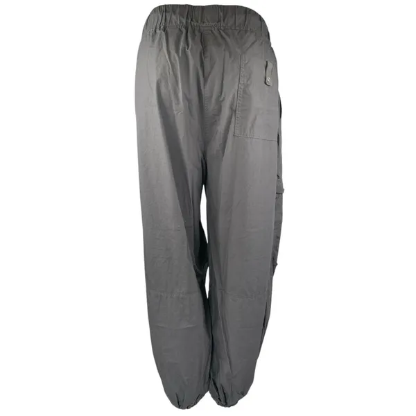 Next Women's Black Drawstring Tapered Wide Leg Windbreaker Jogger Pants Size L - Image 3