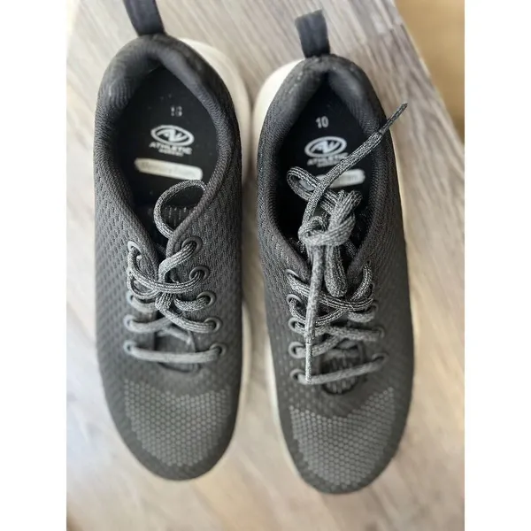 Athletic Works Memory Foam Sneakers‎ Running Shoes Walking Black Size 10 - Image 3