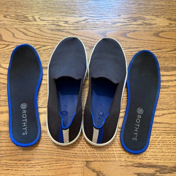 Rothy's The Sneaker Slip On Shoe Black - Image 5