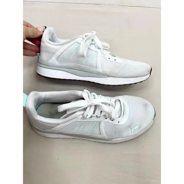 Puma 36889206 White LaceUp Mesh Upper Logo On Side Sneakers US 9 Eur 40 Uk 65 - Image 6