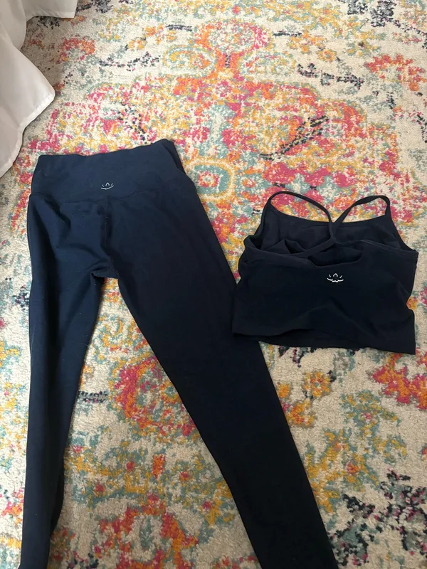 Beyond Yoga Set Spacedye Nocturnal Navy - Image 2