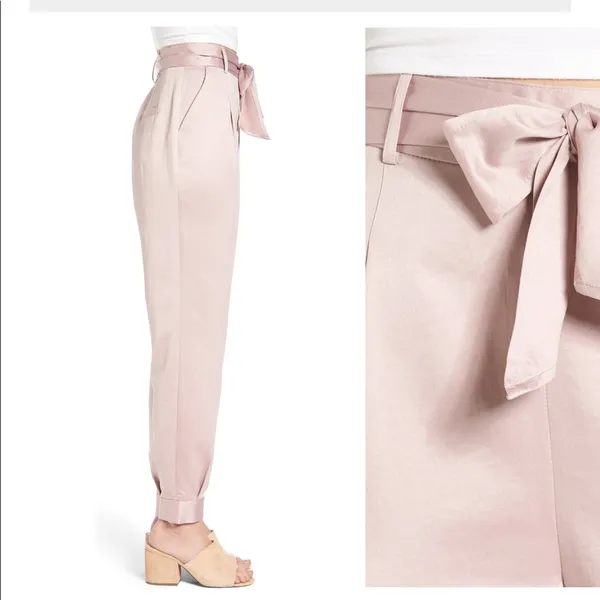 New Tie waist satin pants - Image 3