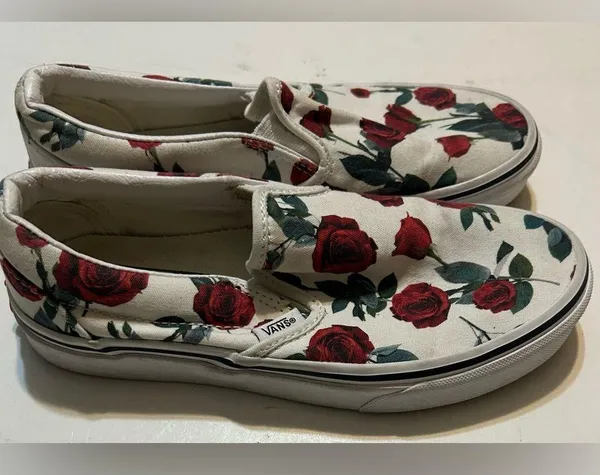 Vans Floral Slip-On Sneakers - Image 3
