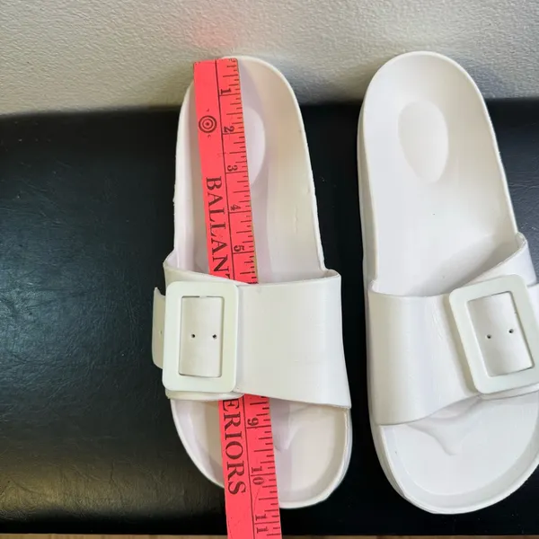 New. Adjustable white shoes Platform Slippers For Women - Ultimate Comfort - Image 9