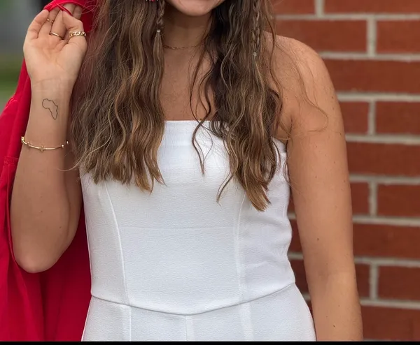 Wild Fable White Strapless Jumpsuit - Image 2