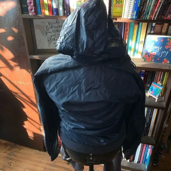 Lacoste vintage Pariscore blue nylon S windbreaker rain coat - Image 2