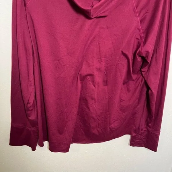 Yoga Smoga Women's Size Large Hoodie Hooded Sweatshirt Pink Berry Soft Stretch‎ - Image 9