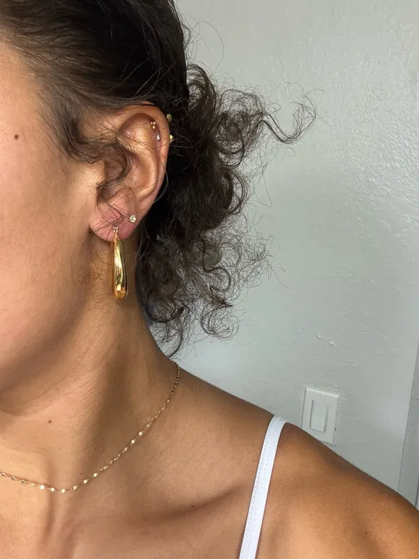 Chunky hoops Gold - Image 5