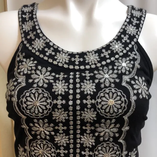 INC little black sleeveless sequin dress - Image 2