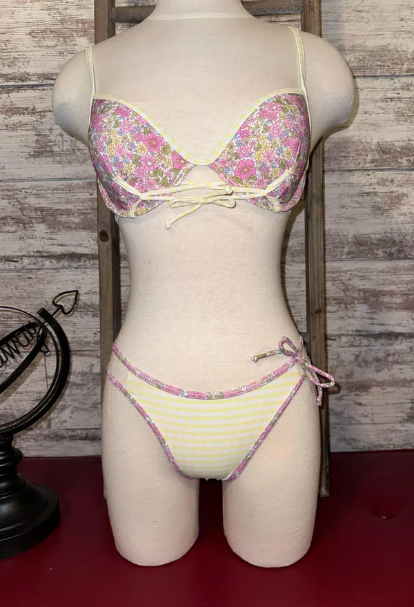 Two piece floral bikini set Multiple - Image 2
