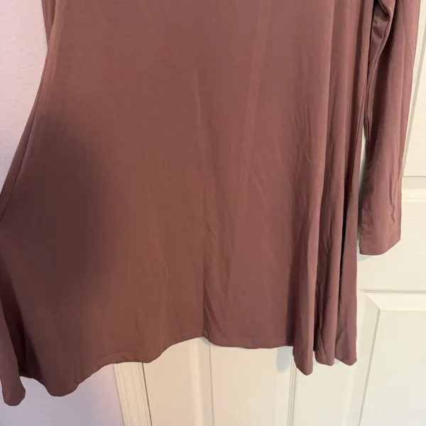 Free Fly Women's Dress Sz Large Bamboo Journey All Day Mauve Long Sleeve Jersey - Image 5