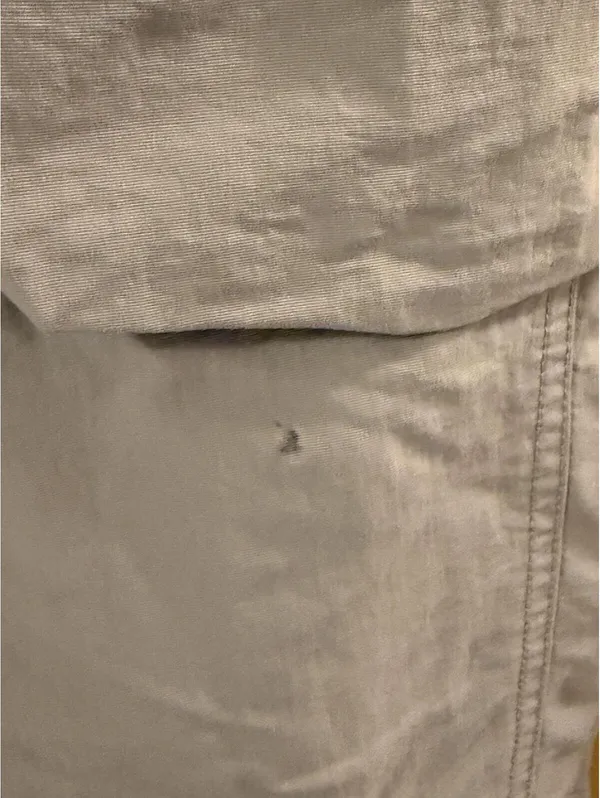 Urban Outfitters BDG Nylon Cargo Pants Women's S Taupe Elastic‎ Waist Wide Leg - Image 3