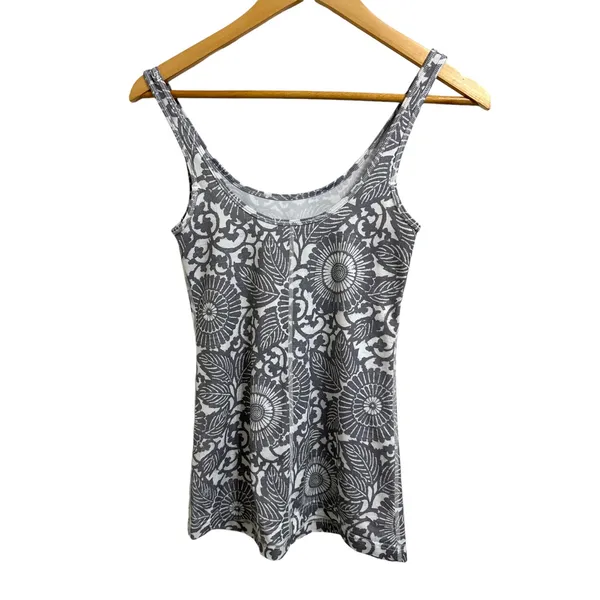 Lululemon‎ Daily Tank Beachy Floral White Fossil Wee Stripe White Fossil size 2 - Image 5