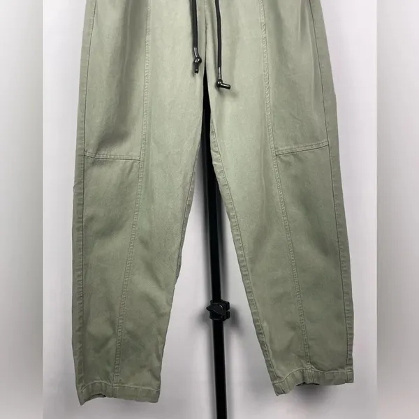 Zara‎ Green Pull On Elastic Drawstring Waist Jogger Style Trousers - Image 7