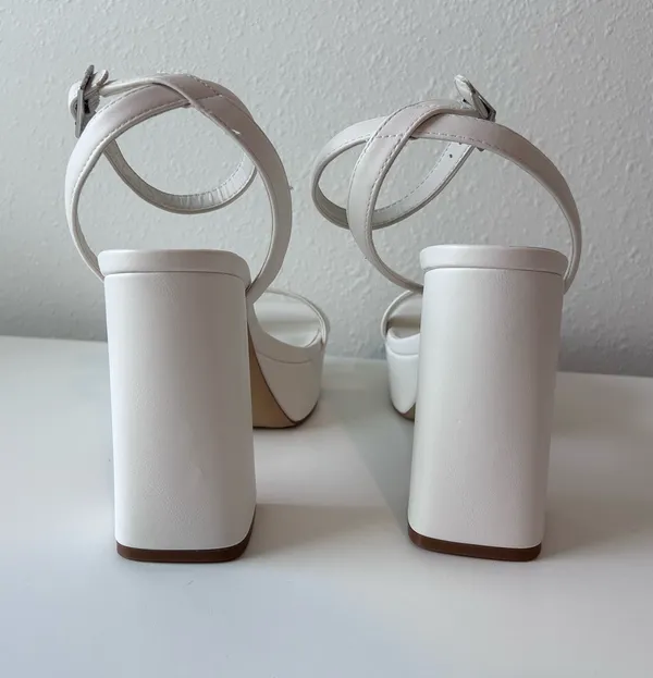 Abound White Chunky Heels - Image 2