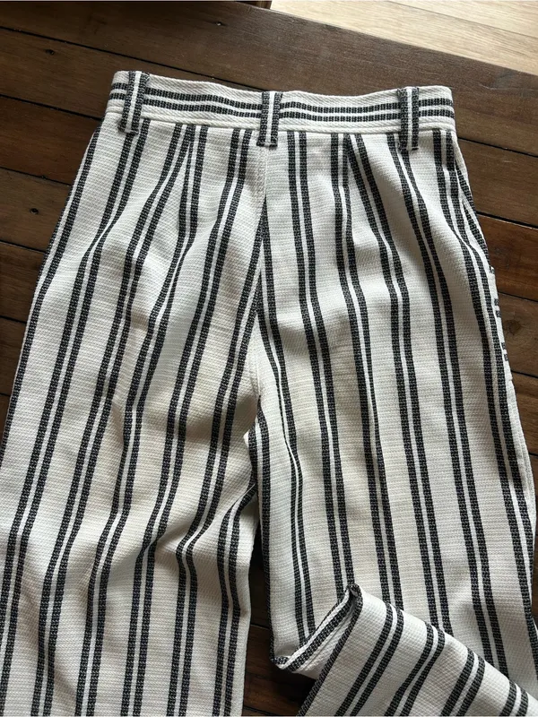 Fifteen Twenty Rylee Striped Crop Pant Navy White Cotton 4 - Image 10