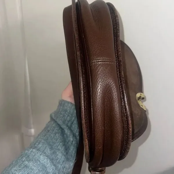 ✨Vintage Dooney & Bourke Awl Leather Compartment Flap Brown Bag✨ - Image 14