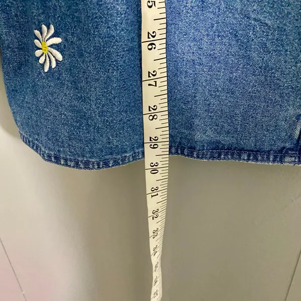 The Quacker Factory Vintage Strawberry Embroidered Denim Full Zip Jacket XL - Image 4