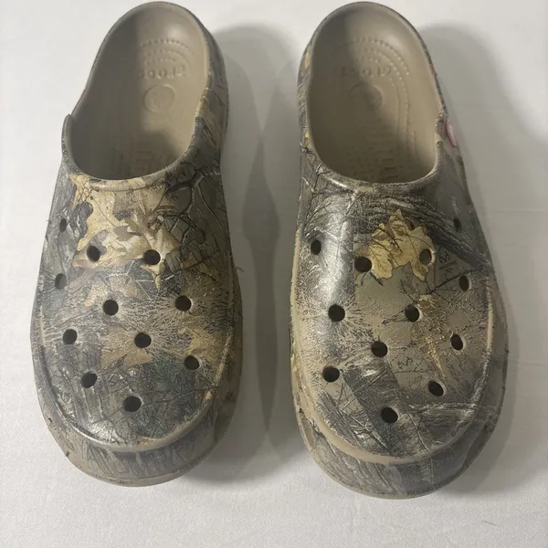 Crocs Freesail‎ Realtree Camo Mules Slip On Shoes Women's Size 10 Comfort - Image 2