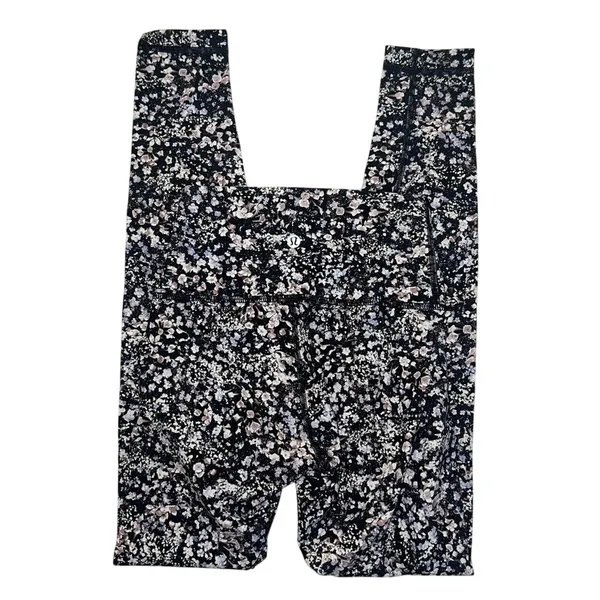 Lululemon Wunder Under HR Legging Tight 25” Luxtreme Floral Black Spritz Multi 2 - Image 2