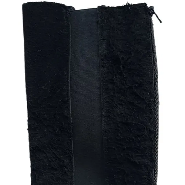 EUC Free People Leather Callow Textured Knee High Boots Black Size 6 - Image 9