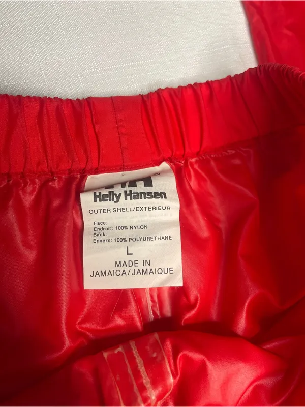 Helly Hansen Red Nylon Classic Logo Pants (Large) - Image 7
