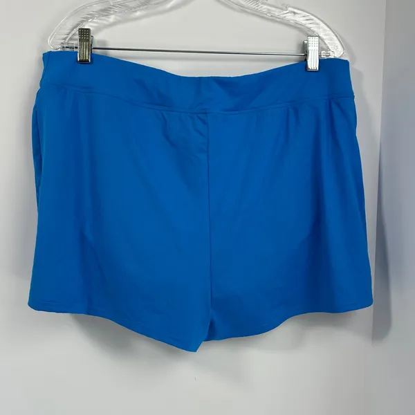 Lands End Blue Swim Shorts with Built-in Brief‎ Plus Size 18 Board Shorts - Image 2