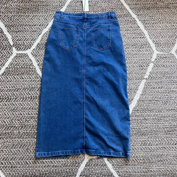 RACHEL ZOE Denim Midi Skirt sz 10 - Image 5