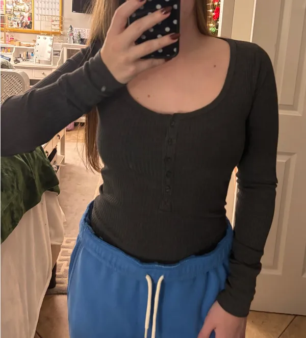 Aerie Henley Long Sleeve - Image 2