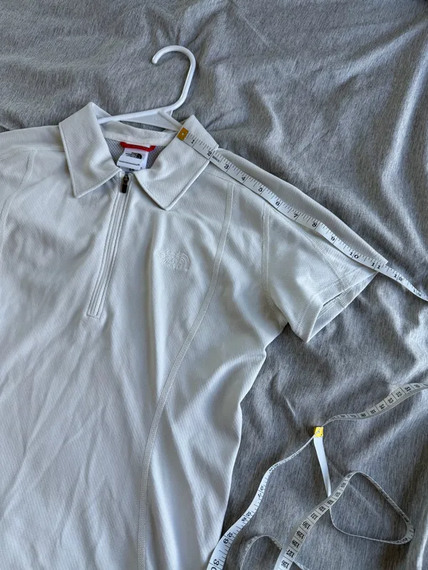The North Face Women White Quarter Zip Short Sleeve Polo Shirt S P Outdoor Golf - Image 10