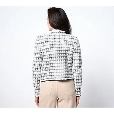 Nic+Zoe tweed sweater jacket size small - Image 3