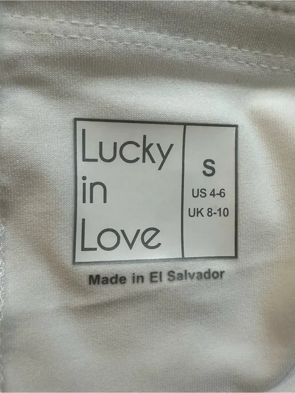 LUCKY IN LOVE Sunset Spin Petal Skirt Skort‎ White Size Small - Image 9