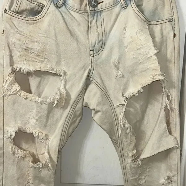 Revolve One Teaspoon Iced Blue Distressed Denim/Jeans(Size 28) - Image 10