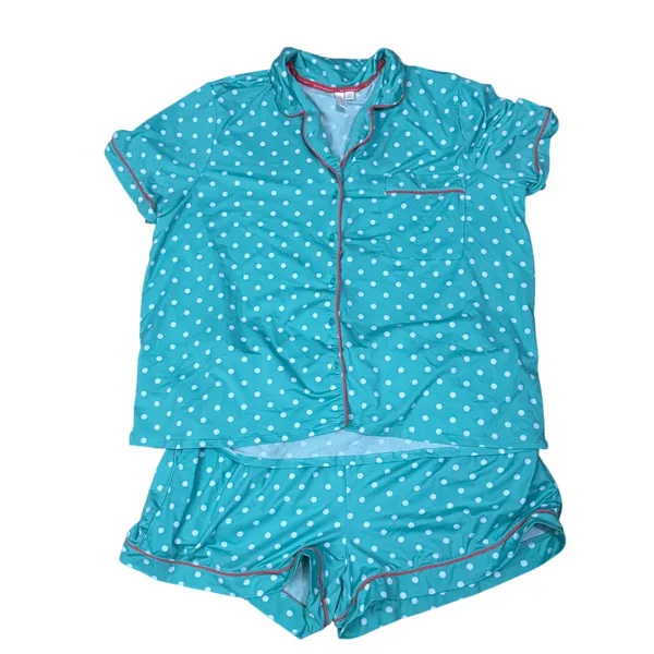 Joyspun Dreamy Soft Collection Notch Collar Top and Shorts Pajama Set XL - Image 2
