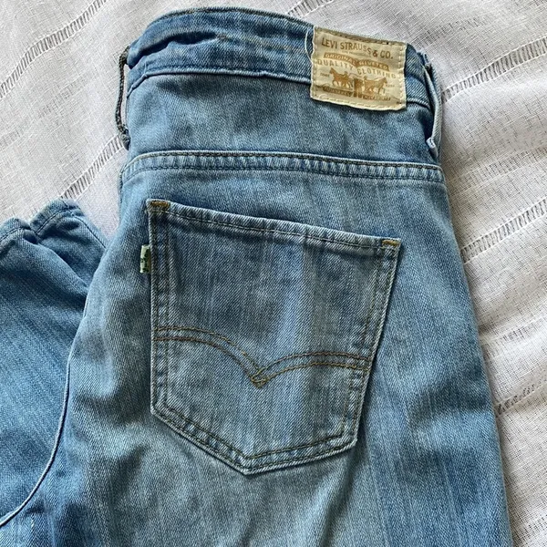Levi's light wash low flare denim. - Image 2