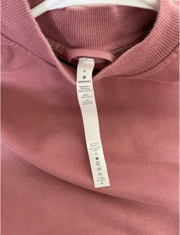 Pink Lululemon Chill On Pullover (Size 4) - Image 6