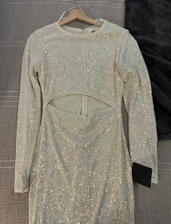 Lulus Dress Sequin - Image 3