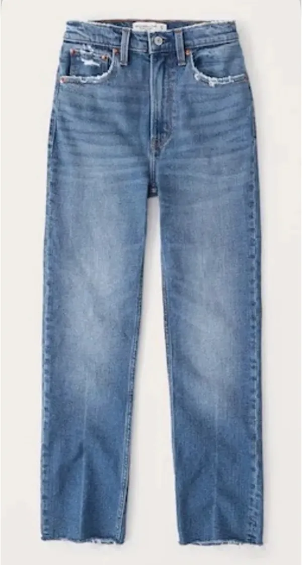 Abercrombie & Fitch ultra high rise ankle straight jeans - Image 2