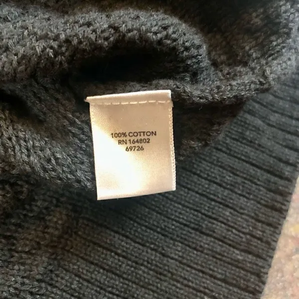 Christopher & Banks Women’s Knitted Black Cardigan Size Large - Image 8