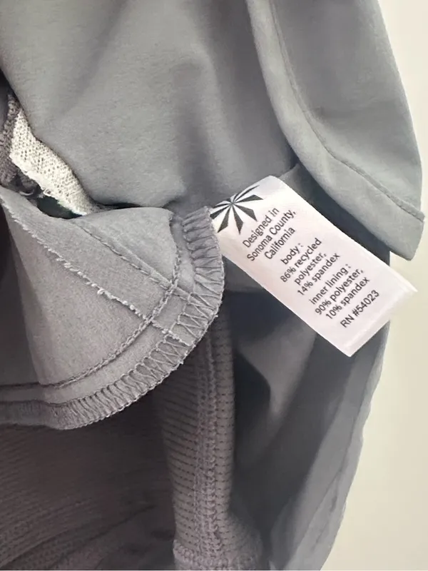 Athleta Stretch In Skort Skirt Cobblestone Gray Medium 438956 - Image 9