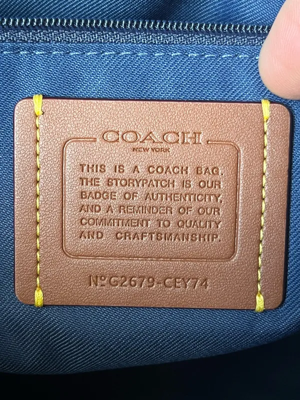 Coach Rowan Large Satchel Bag In Signature Canvas - Image 10