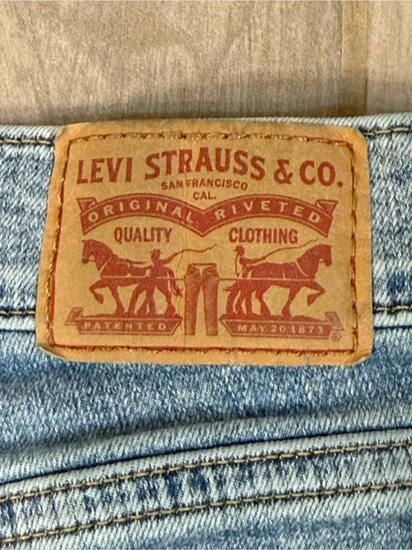 Levi’s 314 Straight-Leg Light Blue Jeans for Women — - Image 8