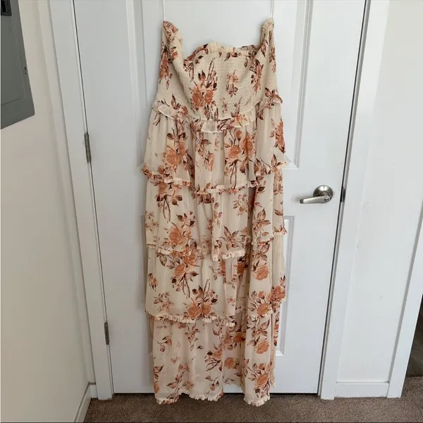 NEW Altar’d State Strapless Floral Maxi Dress Size 3XL NWT - Image 9